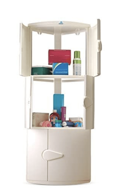 Nilkamal 3 Door Plastic Storage Corner Cabinet - Image 3